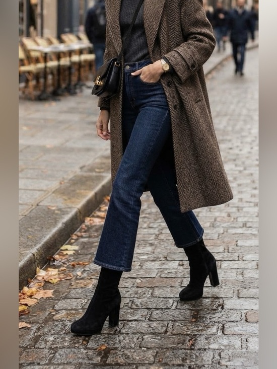 Miu Miu Shoes - Miu Miu size 9 is a product of Prada 🖤 Black Suede Heeled Boots